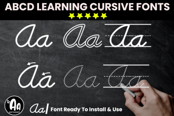 Abcd Cursive Handwriting Tracing Bundle: A Designer's Asset