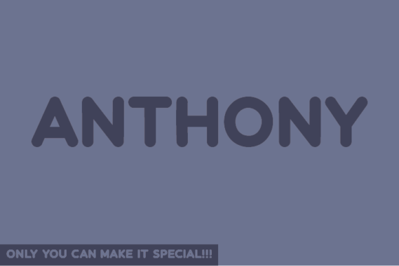 Anthony: The Uniquely Natural Handwritten Font