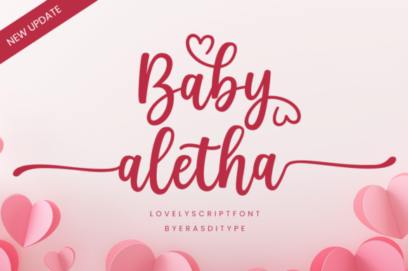 Baby Aletha: The Sweet Calligraphy Typeface for Elegant Design