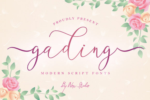 Discovering the Whimsical Charm of the Gading Script Font
