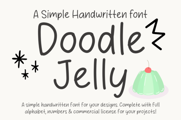Doodle Jelly: A Charming Monoline Handwritten Font