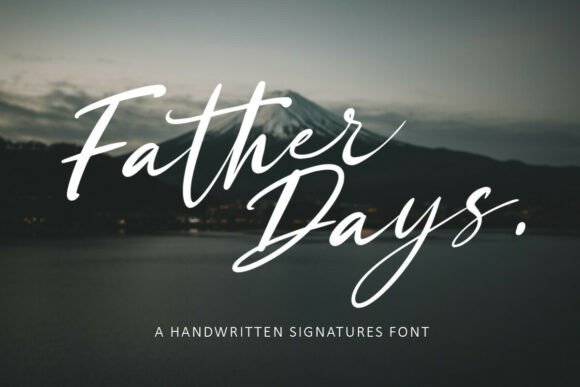 Father Days: The Authentic Handwritten Font for Modern Design