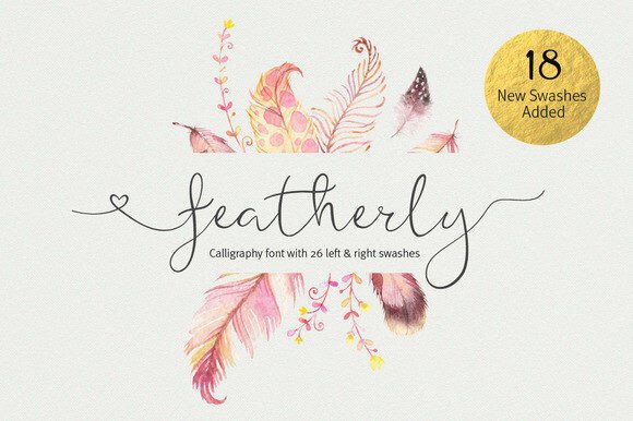 Featherly: Elevating Designs with Elegant Handwritten Typography