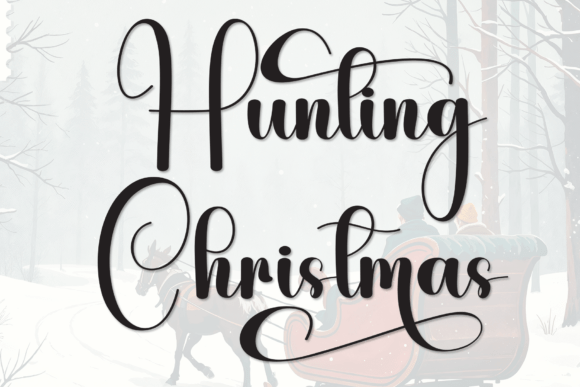 Hunting Christmas: The Sweet Handcrafted Font for Joyful Design