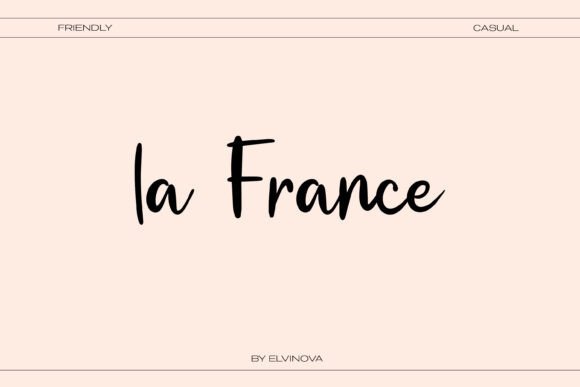 La France: A Handwritten Font for Elegant Design