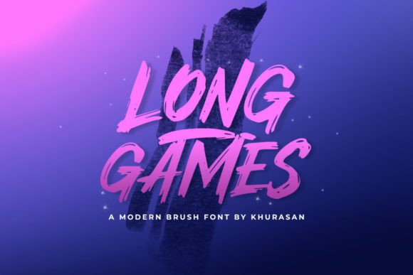 Long Games: The Modern Brush Font for Impactful Design