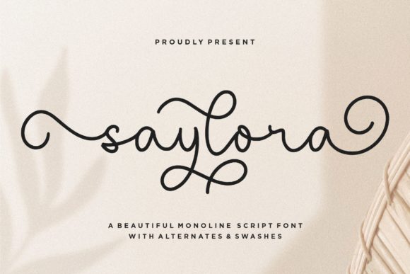 Saylora: A Handwritten Font for Luxury Branding