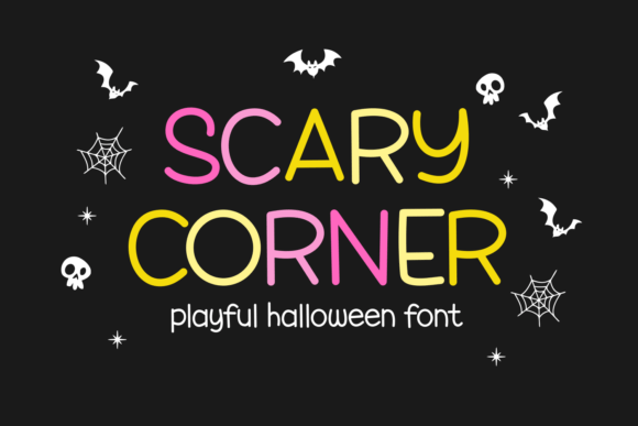 Scary Corner: Whimsical Halloween Typography