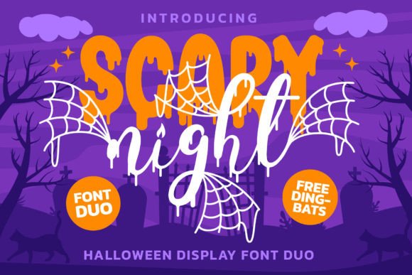 Scary Night Duo: Elevate Your Halloween Designs