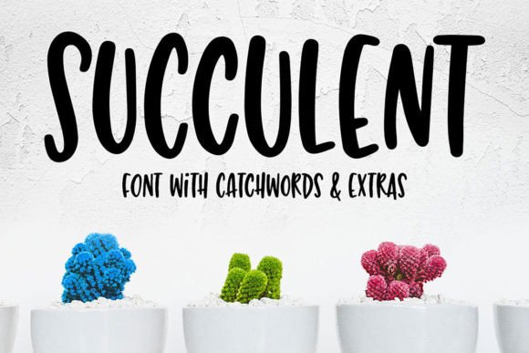 Succulent Font: Elevate Your Visual Design with Playful Typography