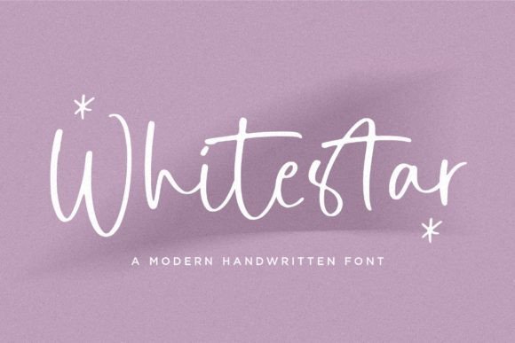 Whitestar: Elevating Modern Design with Handwritten Elegance
